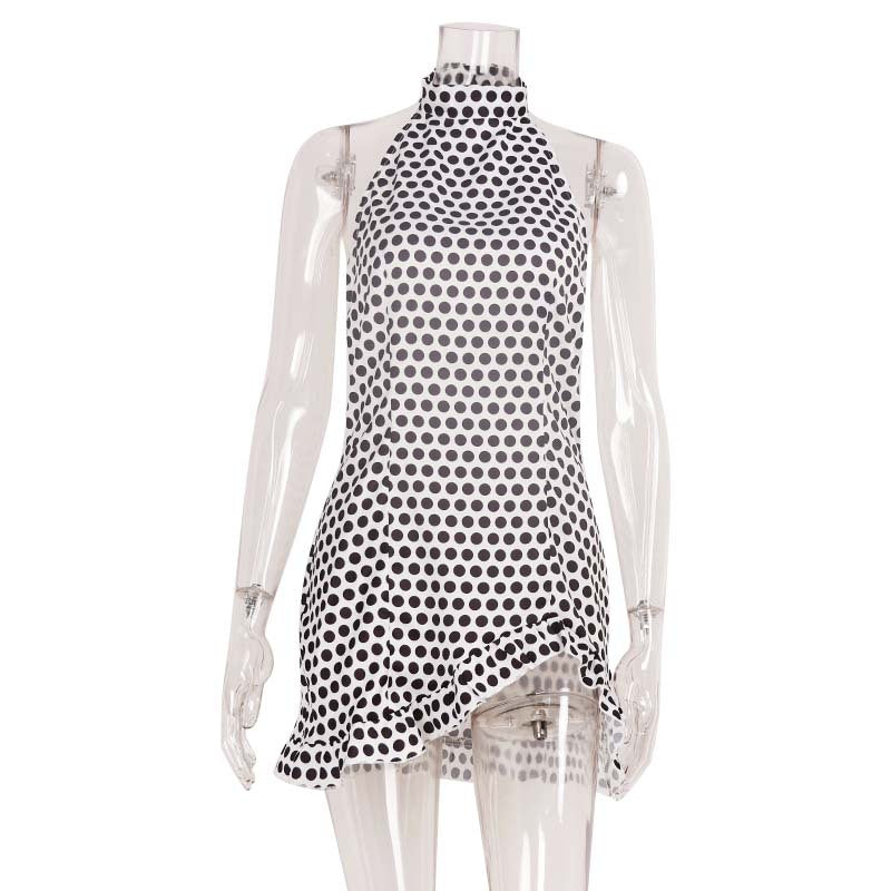 Slim Fit Polo Dot Dress, S to L, image 5 of 8