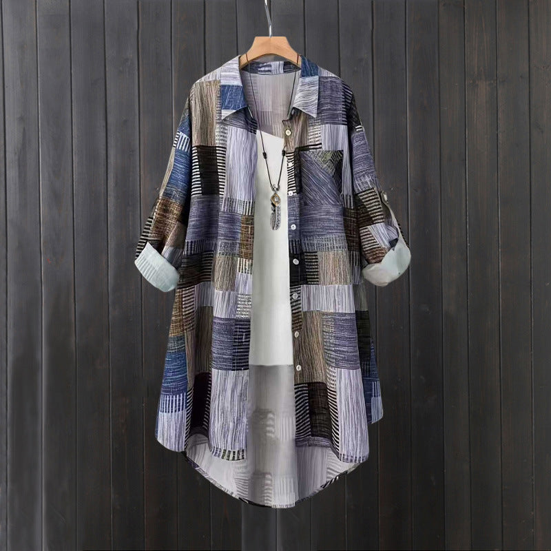 Men's Long Sleeve Check Shirt, 4 Colors, M to 3XL, image 1 of 20