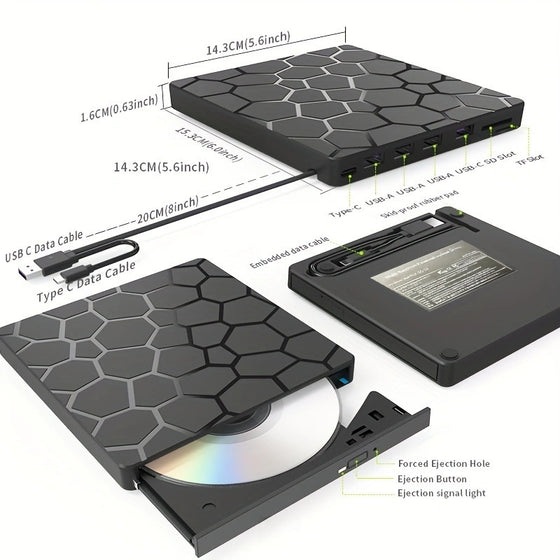 External Optical Drive DVD Burner, image 4 of 6
