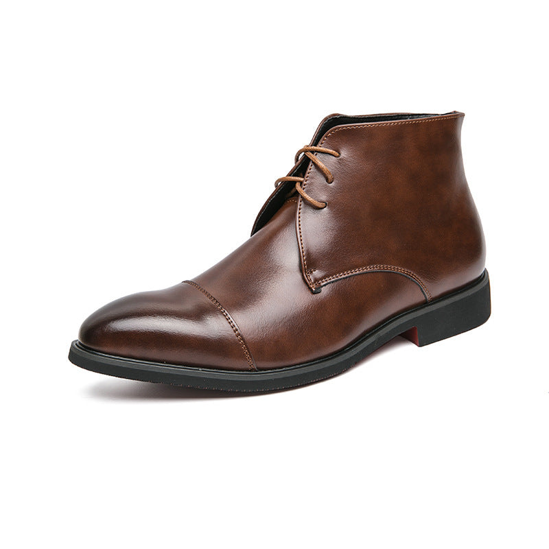 Lace-Up Leather Ankle Boots, Black or Brown, Sizes 38 to 48, image 5 of 27