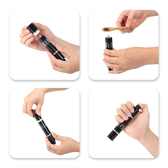 Aluminum Alloy Single-Hand Pepper Grinder Set, image 2 of 4
