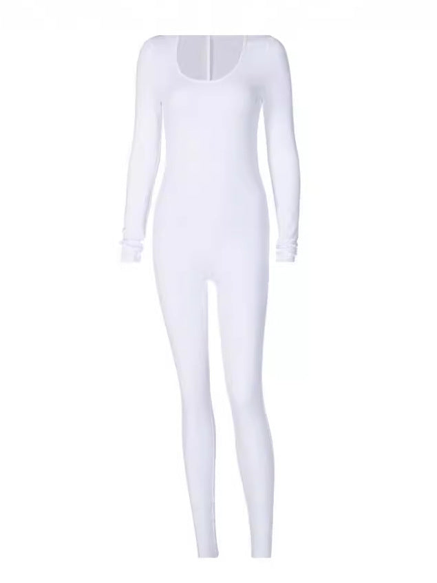 Women's off the shoulder long sleeve bodycon jumpsuit, photo 5