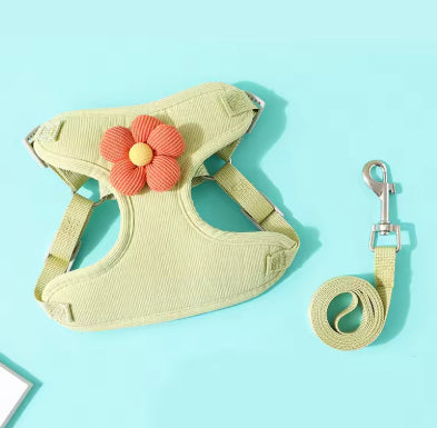 Sunflower dog harness and leash set, photo 2