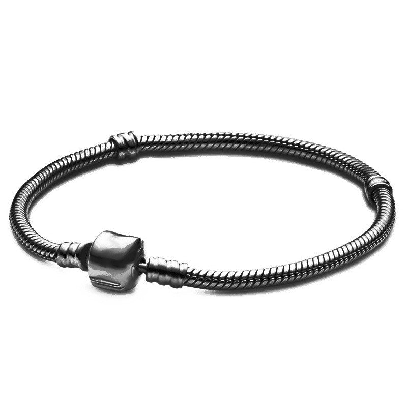 Snake chain bracelet with square buckle, photo 6