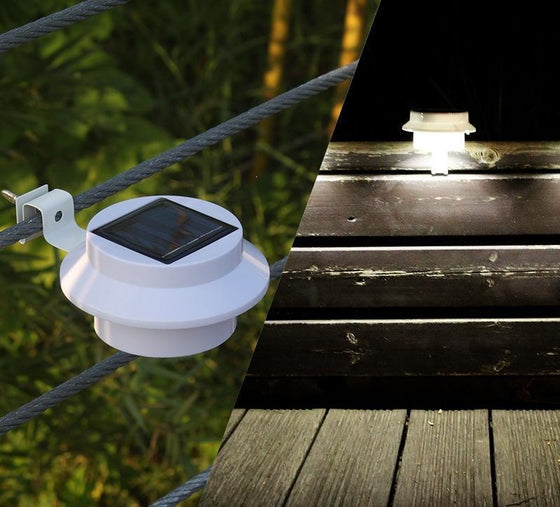 Solar fence light for garden and yard, photo 6