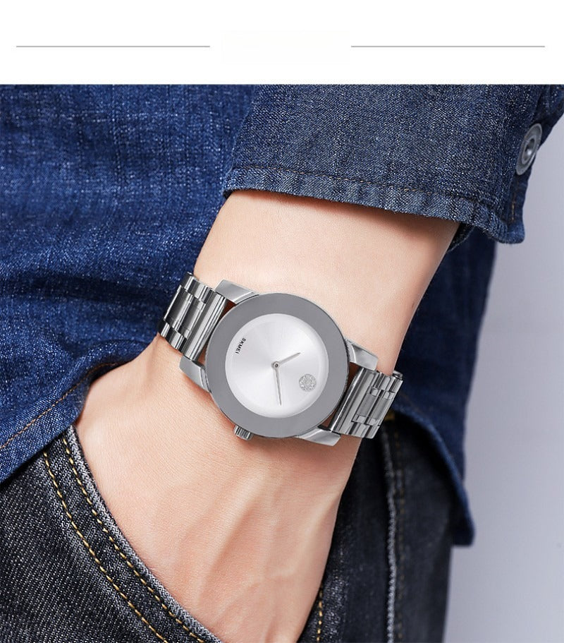 Stainless steel quartz watch
