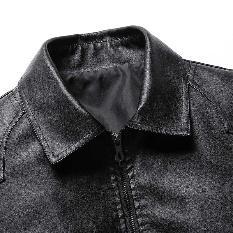Textured leather jacket, photo 3