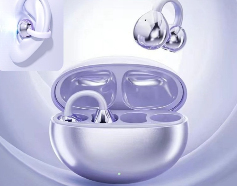 Translation Bluetooth headset in purple