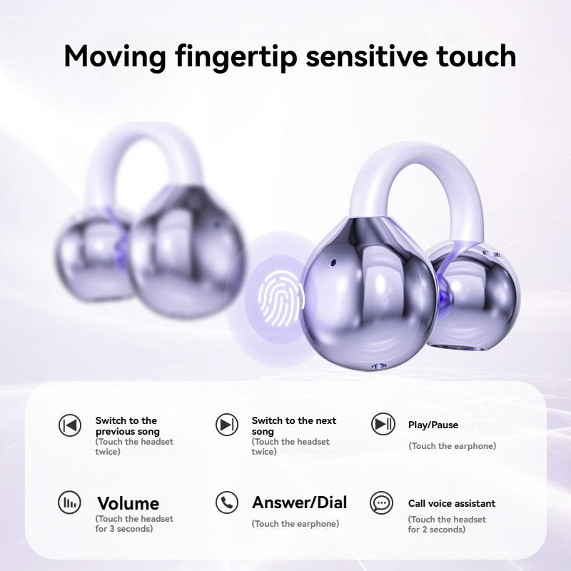 Translation Bluetooth headset in purple, photo 2