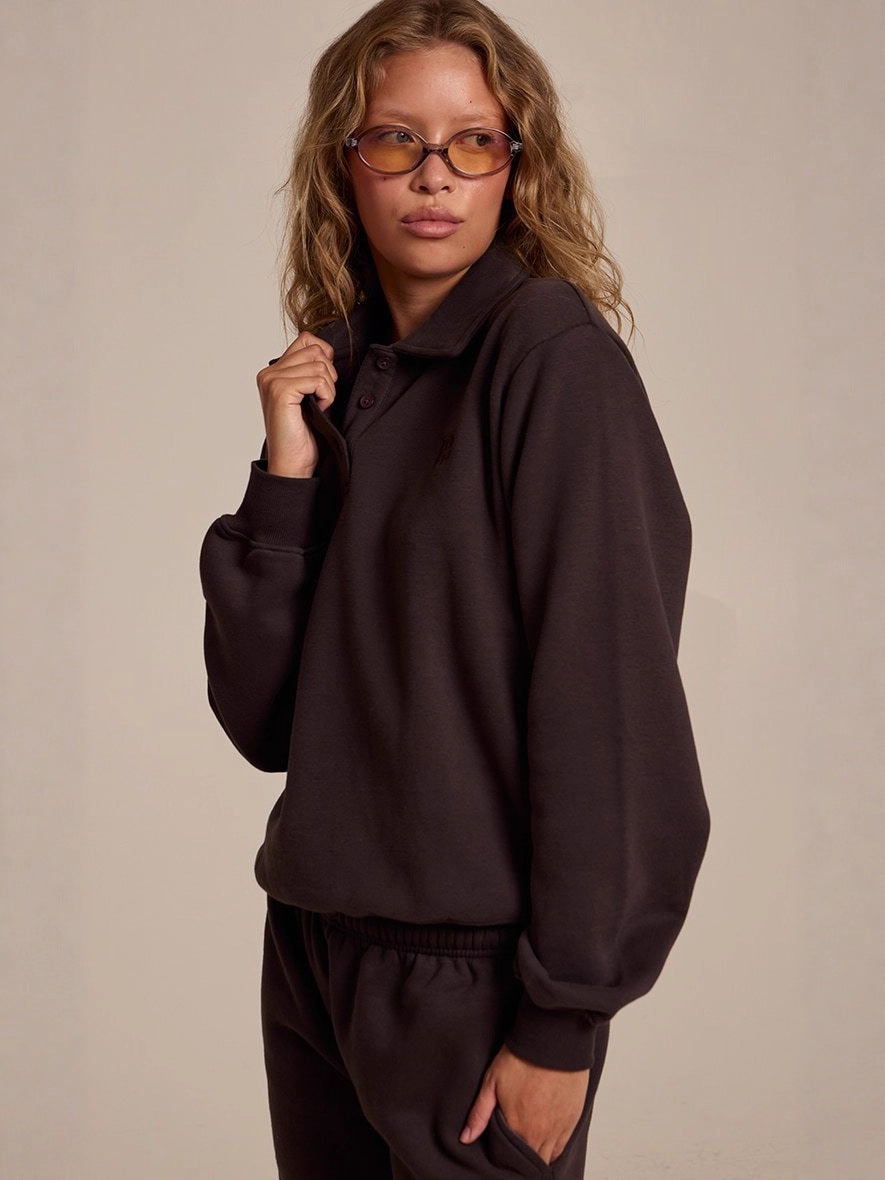 Women's brown casual straight matching set, photo 5