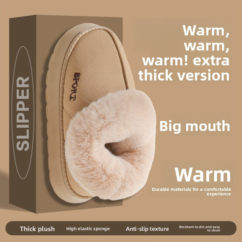 Women's plush cotton slippers, photo 2