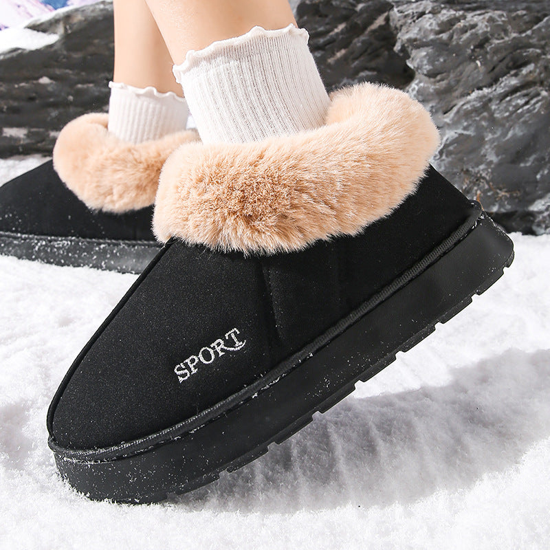 Women's plush cotton slippers, photo 4