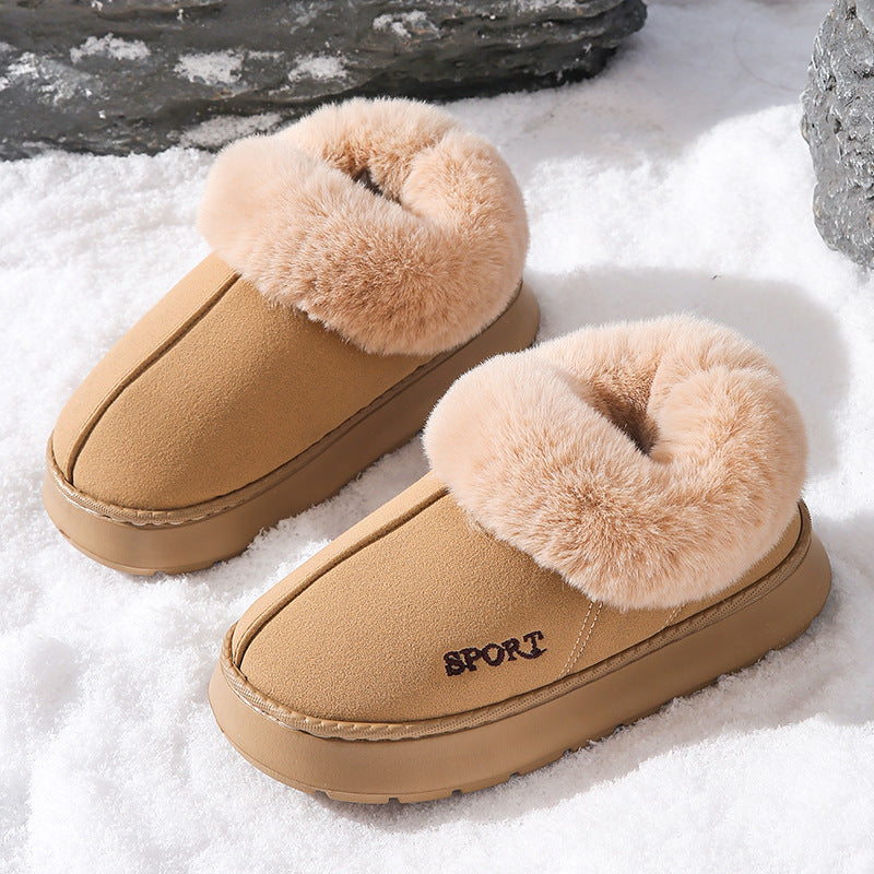 Women's plush cotton slippers, photo 8