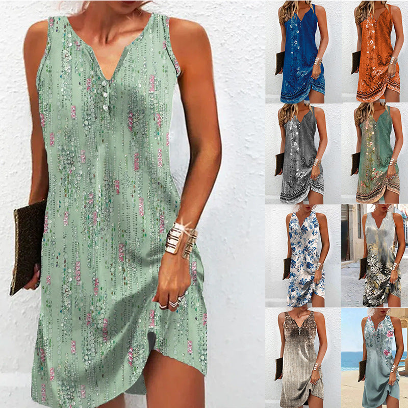 Women's sleeveless vest dress