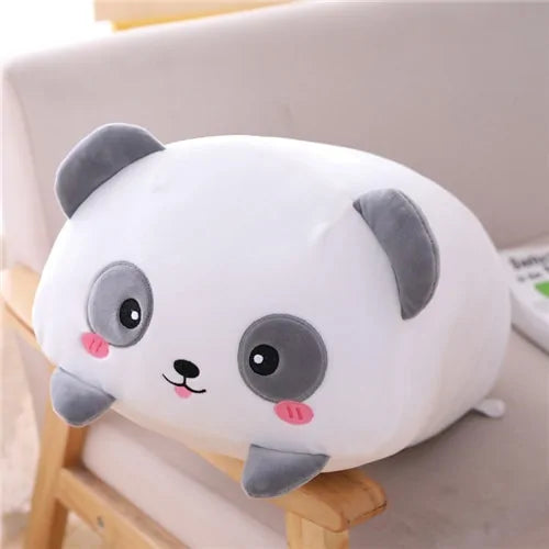 Plush animal shown from behind to display back detailing